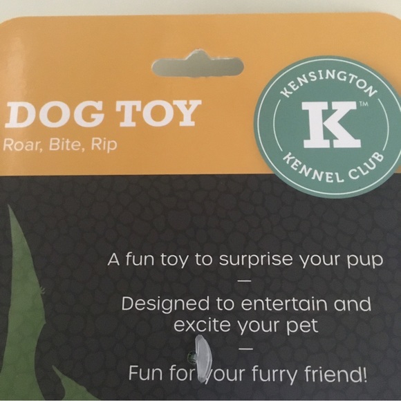 NEW Dog Toy Stuffed Animal Dinosaur | Kensington Kennel Club - Picture 2 of 7